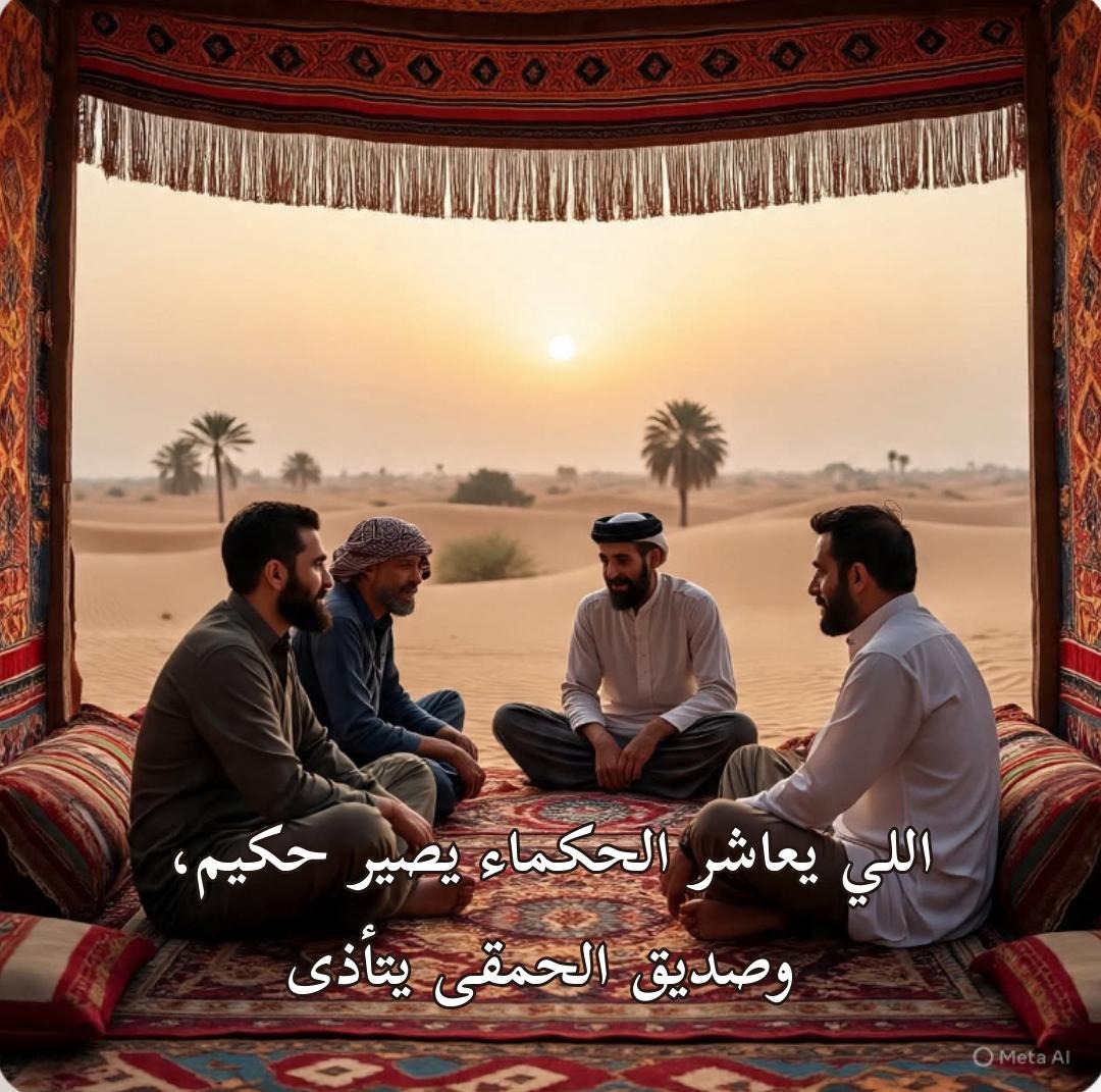 الصحبة تحدد حكمتك