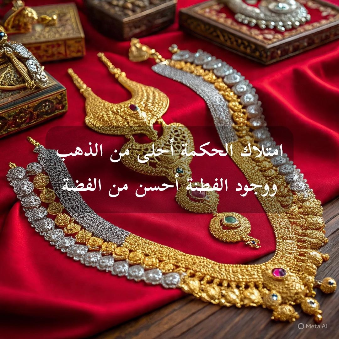 امتلك الحكمة… فهي أغلى من الذهب