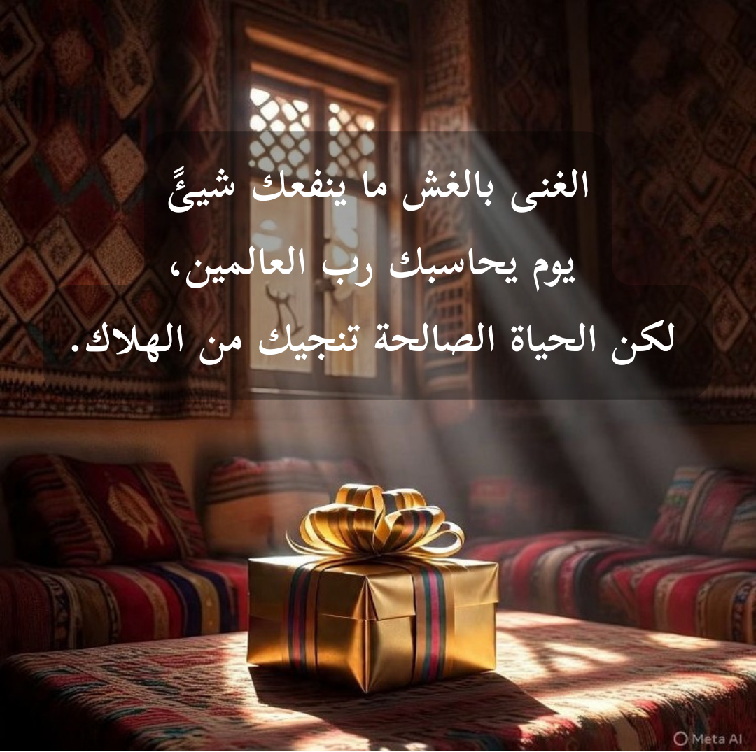 المال لا يشتري النجاة