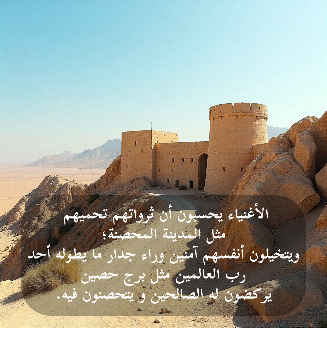 الله حصن ما ينهدم